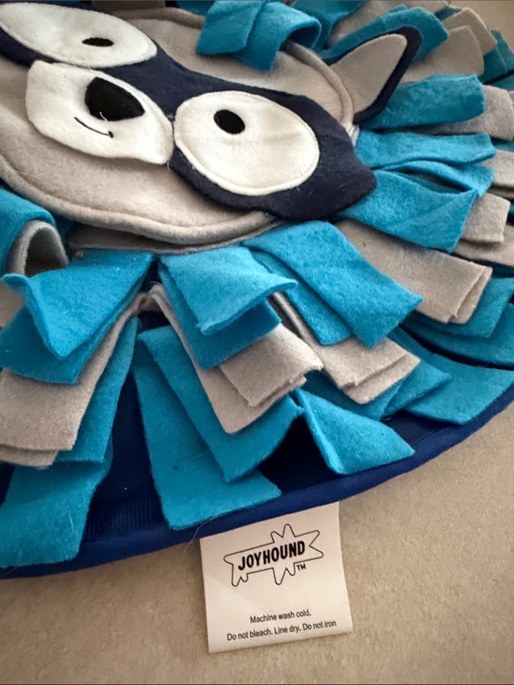 JoyHound Blue & Gray Plush Snuffle Mat